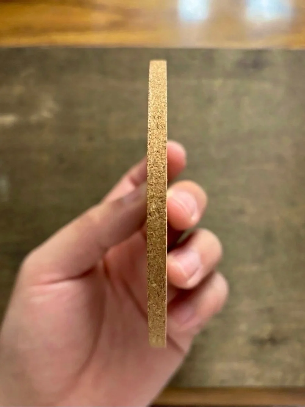 Manchester United Logo Laser Engraved Cork Coaster